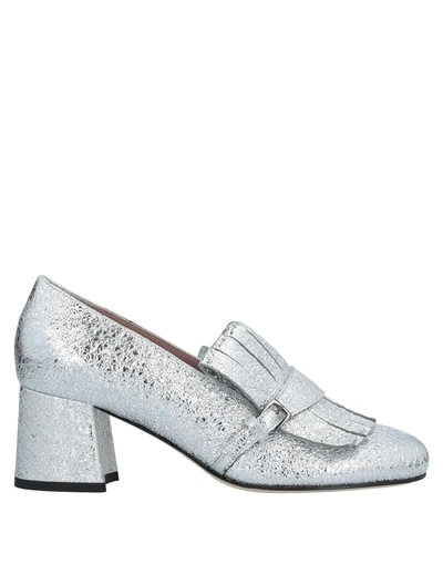 Shop Gianna Meliani Loafers In Silver