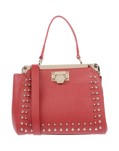 Shop Philipp Plein Handbag In Brick Red