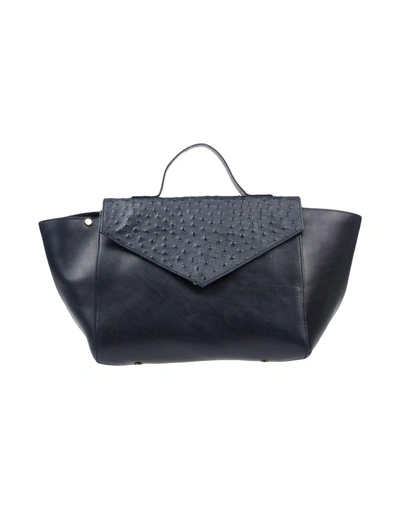 Shop Iris & Ink Handbag In Dark Blue