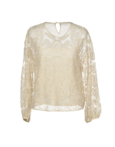 Shop Red Valentino Blouses In Ivory