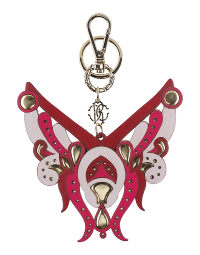 Shop Roberto Cavalli Key Rings In Pink