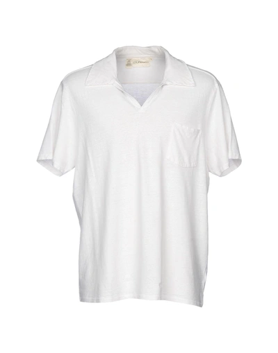 Shop Dkny Polo Shirt In White