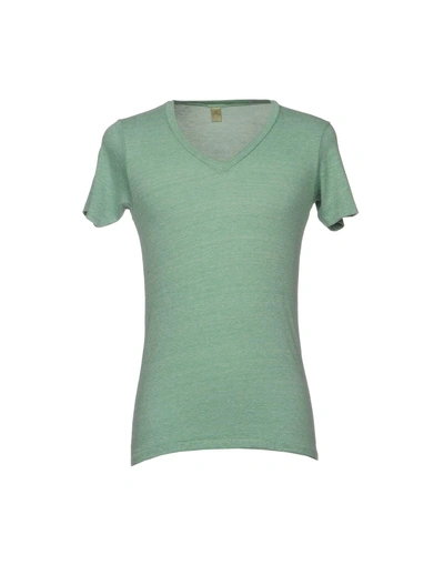 Shop Alternative Man T-shirt Light Green Size Xs Polyester, Cotton, Rayon