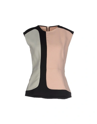 Shop Marni Tops In Pale Pink