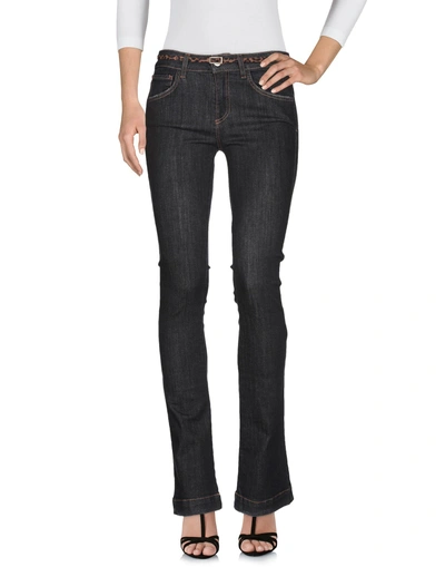 Shop Manila Grace Denim Pants In Black