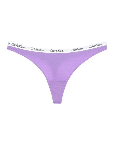 Calvin Klein Underwear Thongs In Light Purple | ModeSens