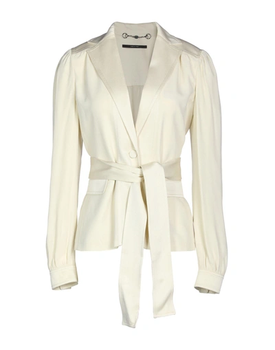 Shop Gucci Sartorial Jacket In Ivory
