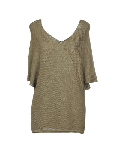 Shop Les Copains Sweater In Military Green