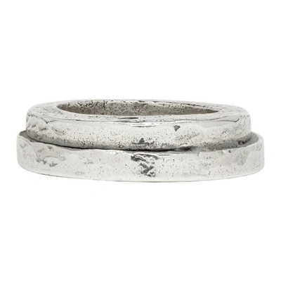 Shop Emanuele Bicocchi Silver Mta1 Ring