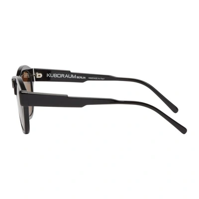 Shop Kuboraum Black And Brown K17 Bms Sunglasses In Black/brown