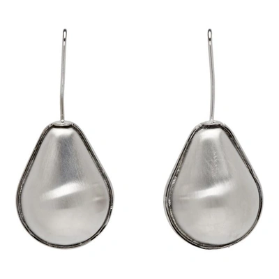 Shop Loewe Silver Vermeer Earrings In 9230 Pallad