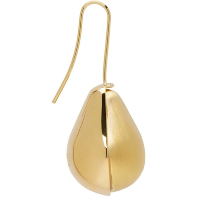Shop Loewe Gold Vermeer Earrings In 8130 Gold