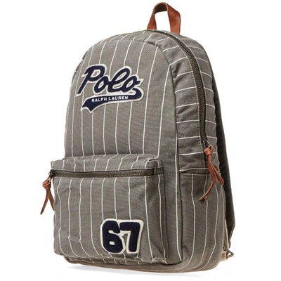Shop Polo Ralph Lauren Collegiate Backpack In Grey