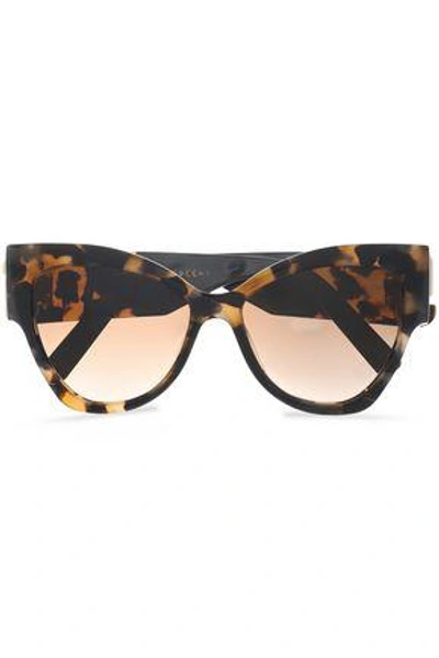 Shop Marc Jacobs Woman Cat-eye Tortoiseshell Acetate Sunglasses Brown