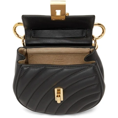 Shop Chloé Chloe Black Nano Drew Bijou Bag In 001 Black