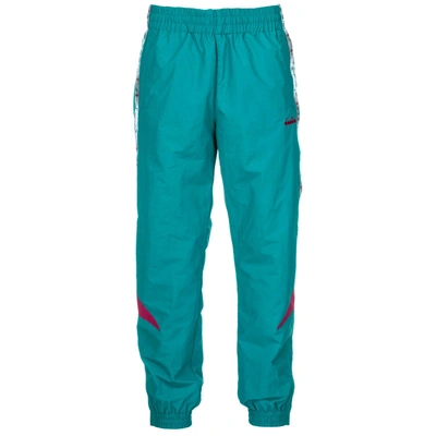 Shop Diadora Men's Sport Tracksuit Trousers In Green