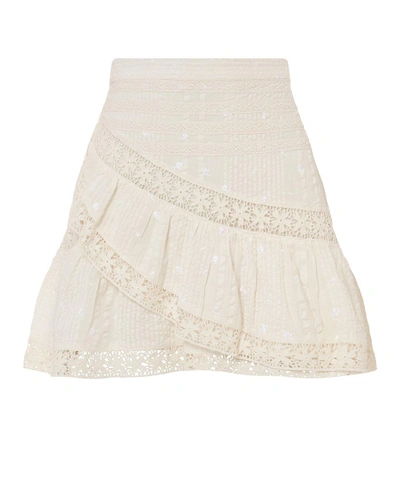 Shop Loveshackfancy Piper Lace Mini Skirt