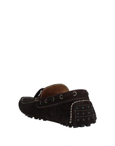 Shop Saxone Loafers In Dark Brown