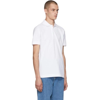 Shop Loewe White Anagram Polo