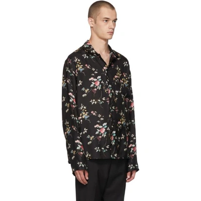 Shop Haider Ackermann Black Freesia Pyjama Shirt In Freesia Blk