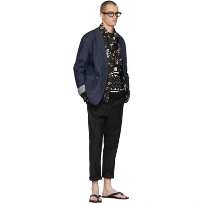 Shop Haider Ackermann Black Freesia Pyjama Shirt In Freesia Blk