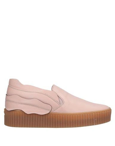 Shop Pinko Sneakers In Pale Pink