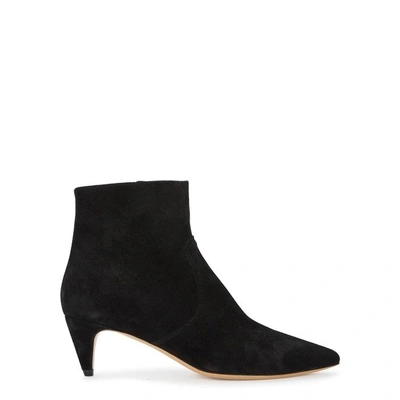 Shop Isabel Marant Derst Black Suede Ankle Boots