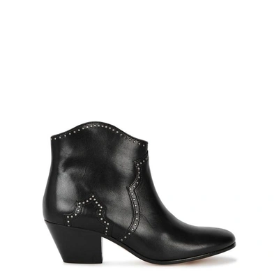 Shop Isabel Marant Dicker 50 Studded Leather Ankle Boots