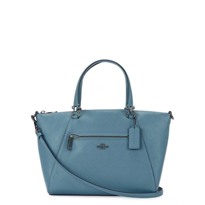 Shop Coach Prairie Blue Leather Shoulder Bag