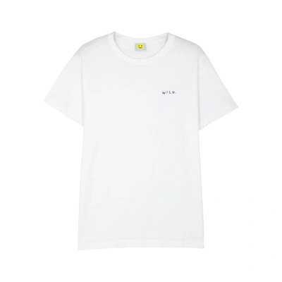 Shop Yeah Right Nyc Wild White Cotton T-shirt