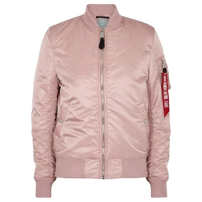 Shop Alpha Industries Ma1-vf Blush Shell Bomber Jacket In Light Pink