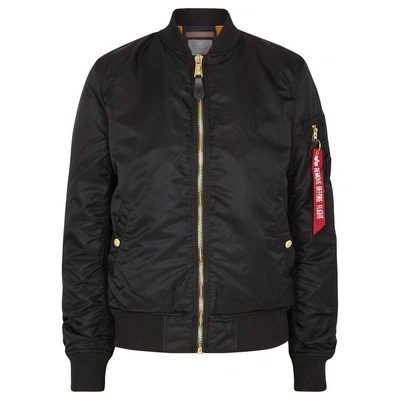 Shop Alpha Industries Ma1-vf Black Shell Bomber Jacket