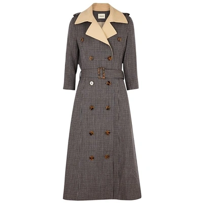 Shop Khaite Charlotte Double-breasted Wool Trench Coat