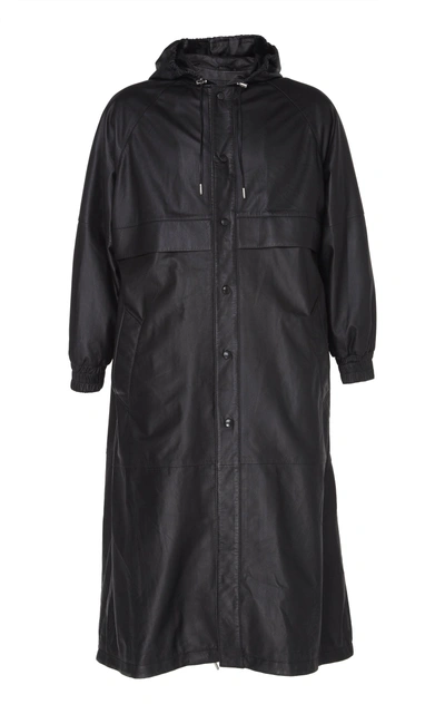 Shop Ami Alexandre Mattiussi Parka Lined With Mesh In Black