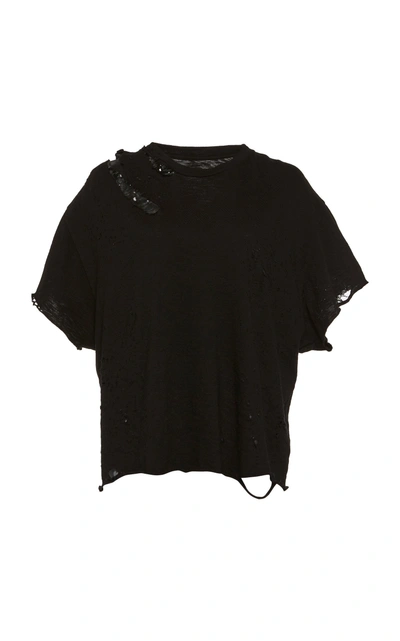 Shop Amiri Slash Tee In Black