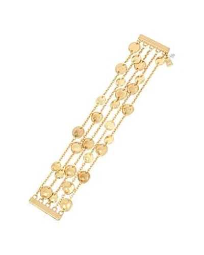 Shop Robert Lee Morris Soho Multi-row Disc Bracelet In Gold