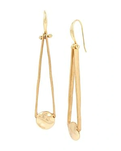 Shop Robert Lee Morris Soho Disc & Stick Drop Earrings In Gold