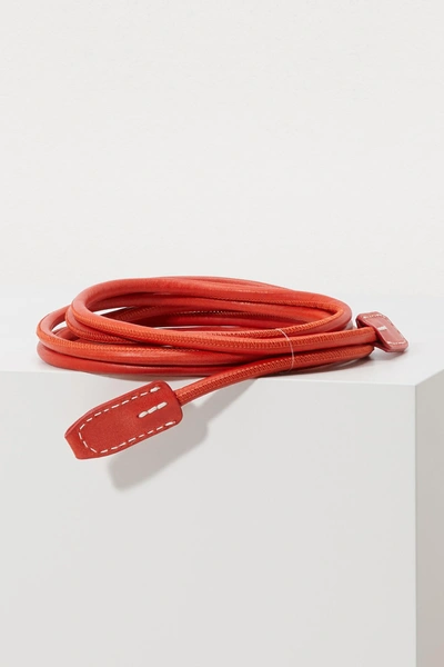 Shop Acne Studios Leather Rope Belt