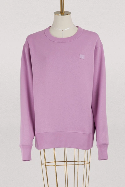 Shop Acne Studios Fairview Sweatshirt In Lilac Purple