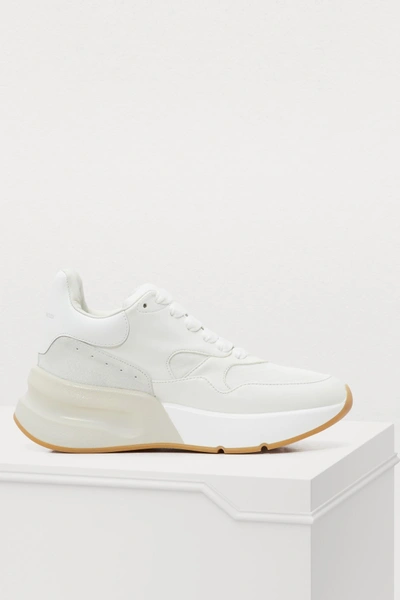 Shop Alexander Mcqueen Oversized Sneakers In 9026 - Opt.whi/cre/whi/whi