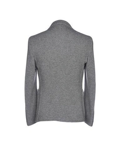 Shop Dondup Blazer In Light Grey