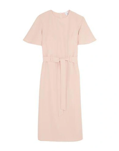Shop Iris & Ink Woman Mini Dress Blush Size 6 Polyester, Elastane In Pink