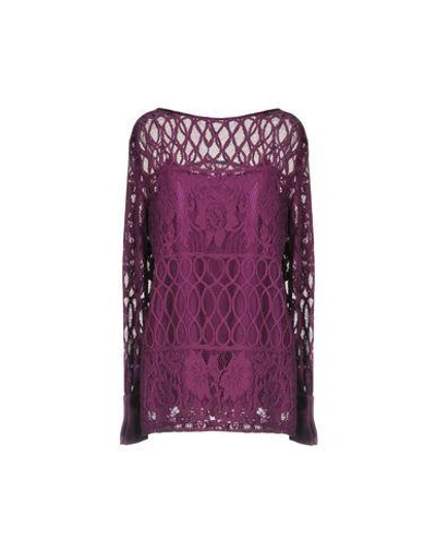 Shop Alberta Ferretti Sweater In Purple