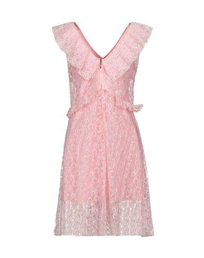 Shop Msgm Short Dresses In Pink