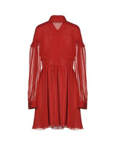 Shop Daniele Carlotta Knee-length Dress In Red