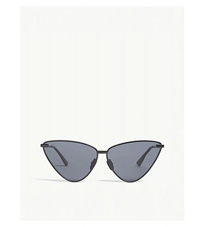 Shop Le Specs Nero Triangle-frame Sunglasses In Black