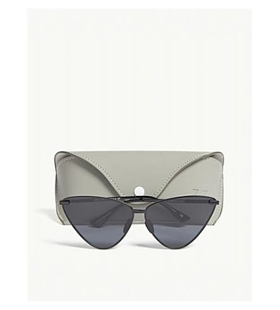 Shop Le Specs Nero Triangle-frame Sunglasses In Black