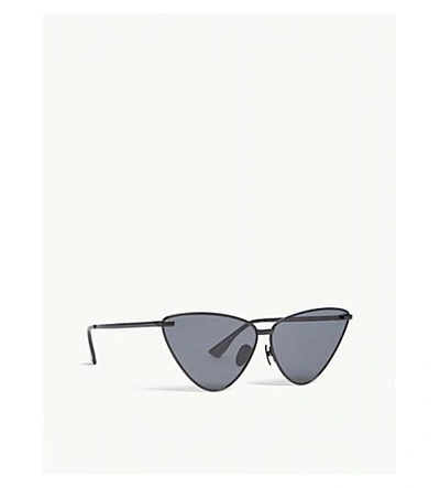 Shop Le Specs Nero Triangle-frame Sunglasses In Black