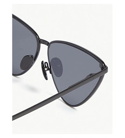 Shop Le Specs Nero Triangle-frame Sunglasses In Black