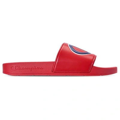 Shop Champion Ipo Slide Sandals In Red/red